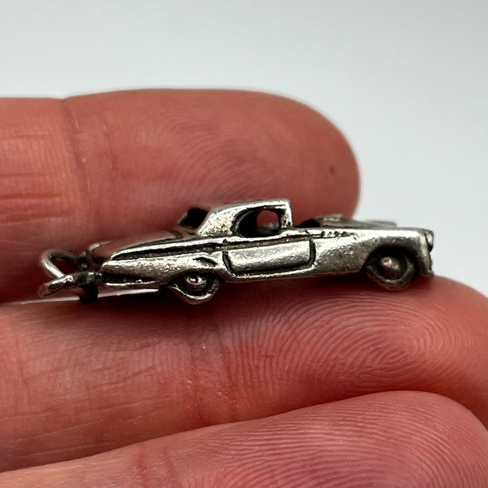Rare vintage 1950’s Thunderbird car Sterling silver charm pendant